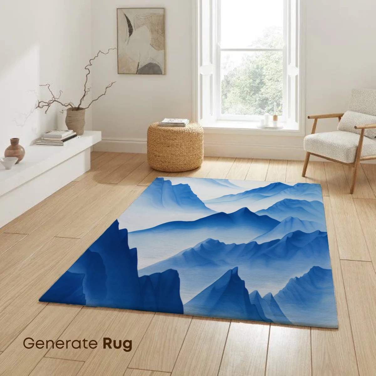 Ethereal Blue Mountain Layers - Image 6