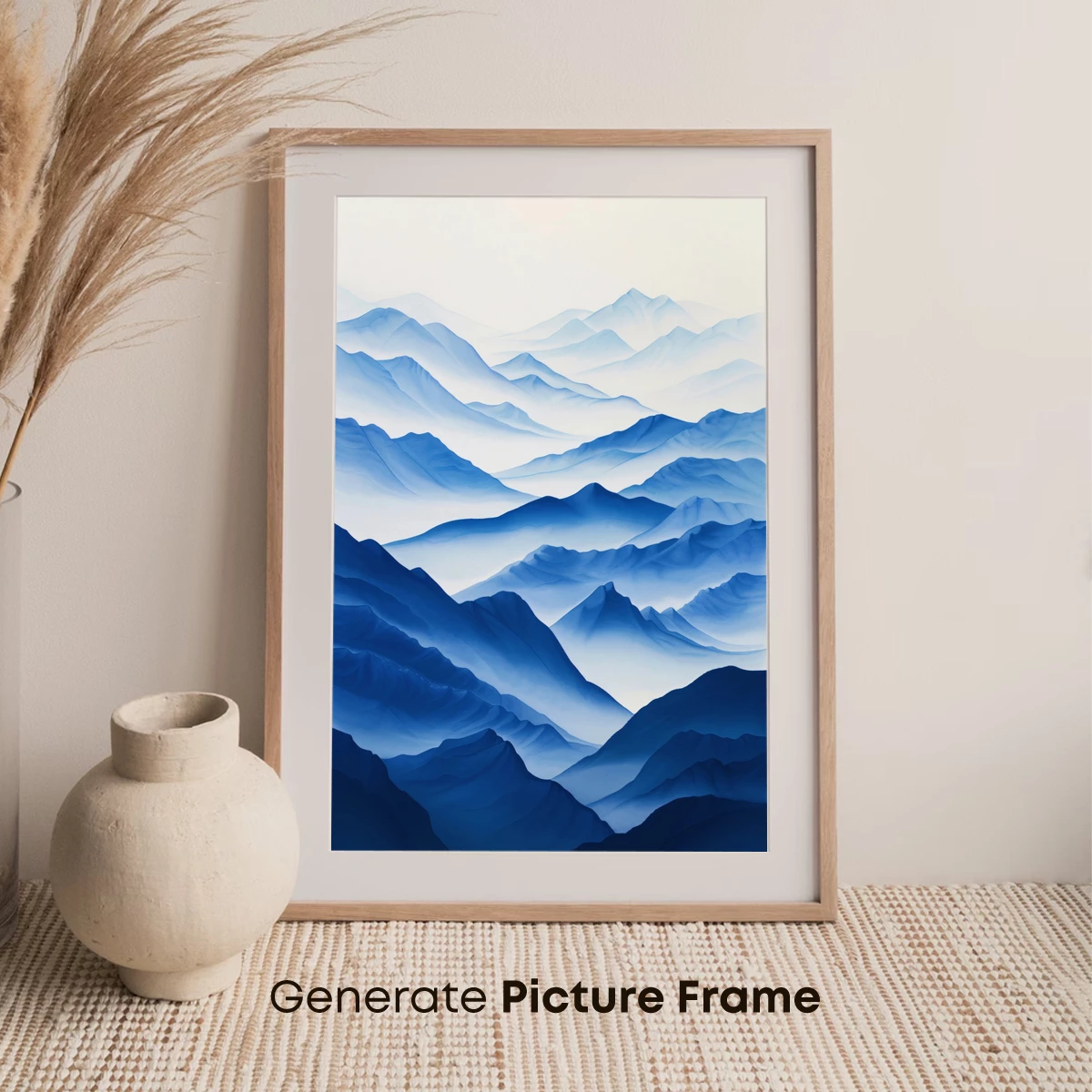 Ethereal Blue Mountain Layers - Image 7