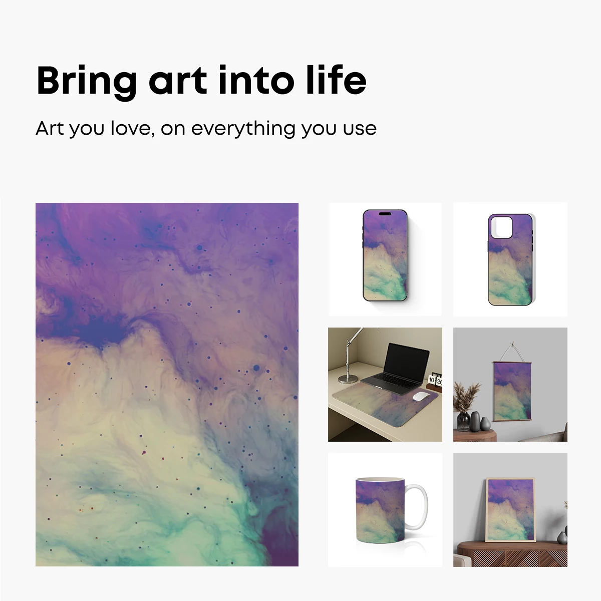 Cosmic Swirls: A Symphony of Pastel Nebulae - Image 2