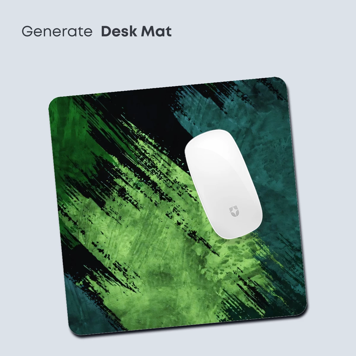 Green Abyss: Abstract Brushstroke Depth - Image 4