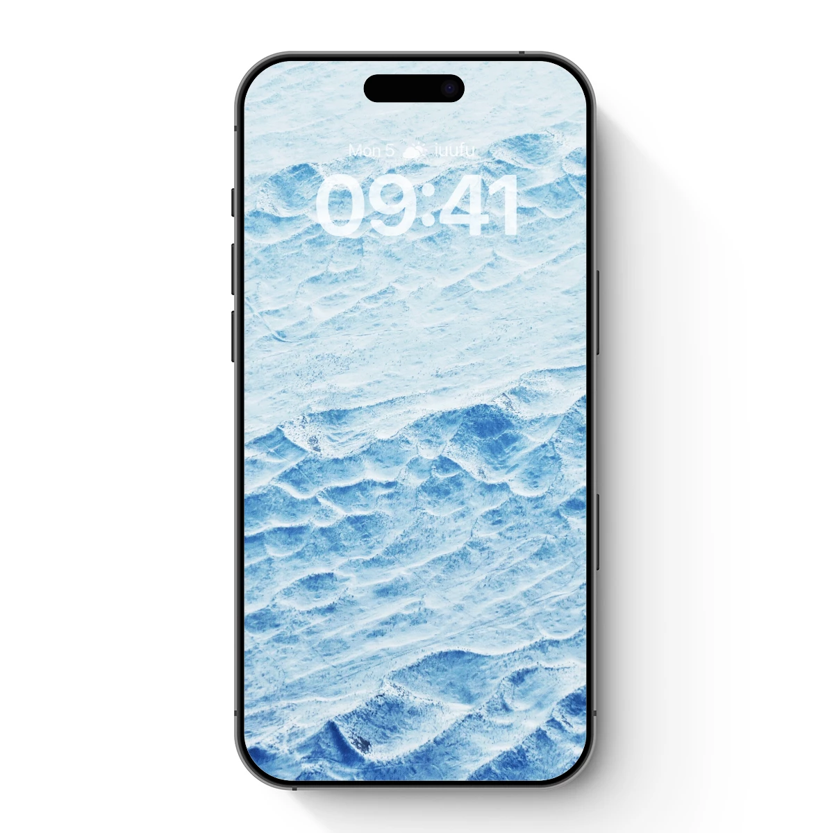 Frozen Ripples: Abstract Winter Waves