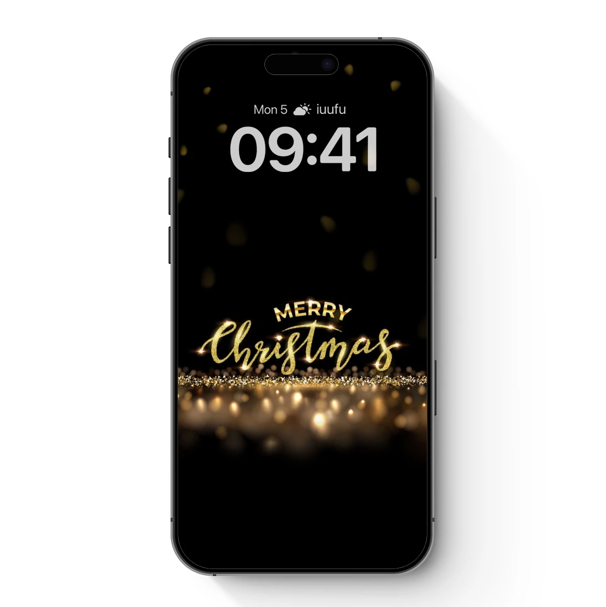 Golden Merry Christmas Elegance