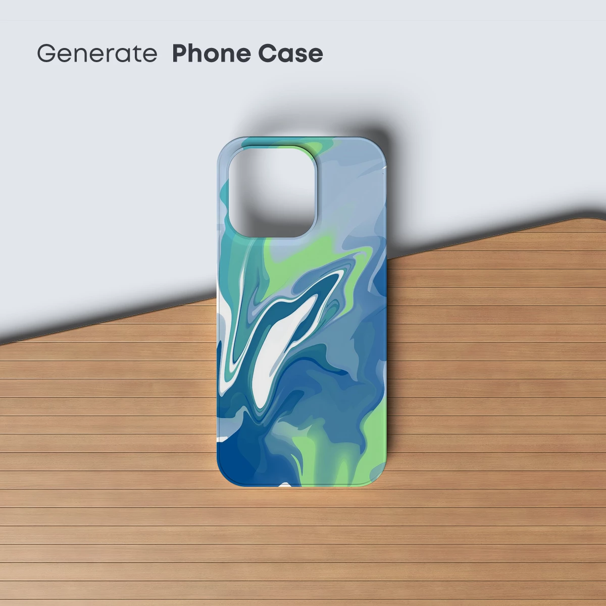 Fluid Dreamscape: Aqua and Teal Abstract Flow - Image 3