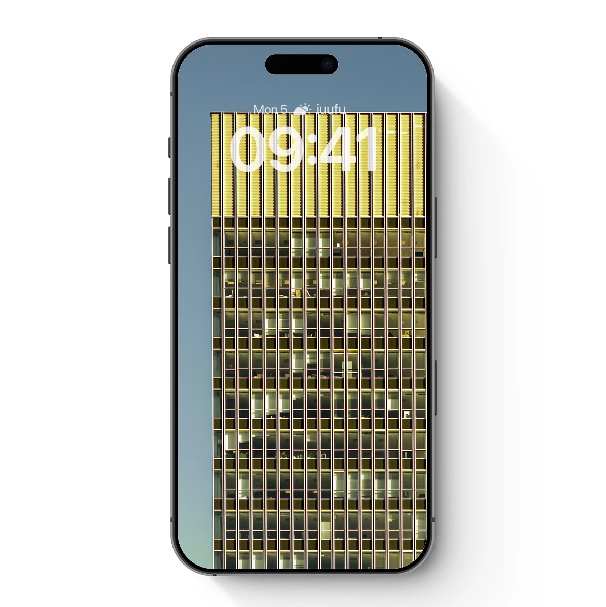 Golden Grid Skyscraper: Urban Sunlight Symphony