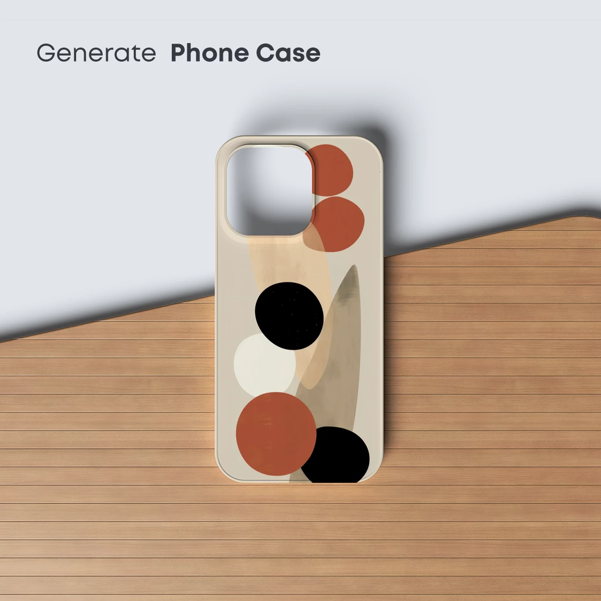 Abstract Harmony: Geometric Elegance in Neutral Tones - Image 3