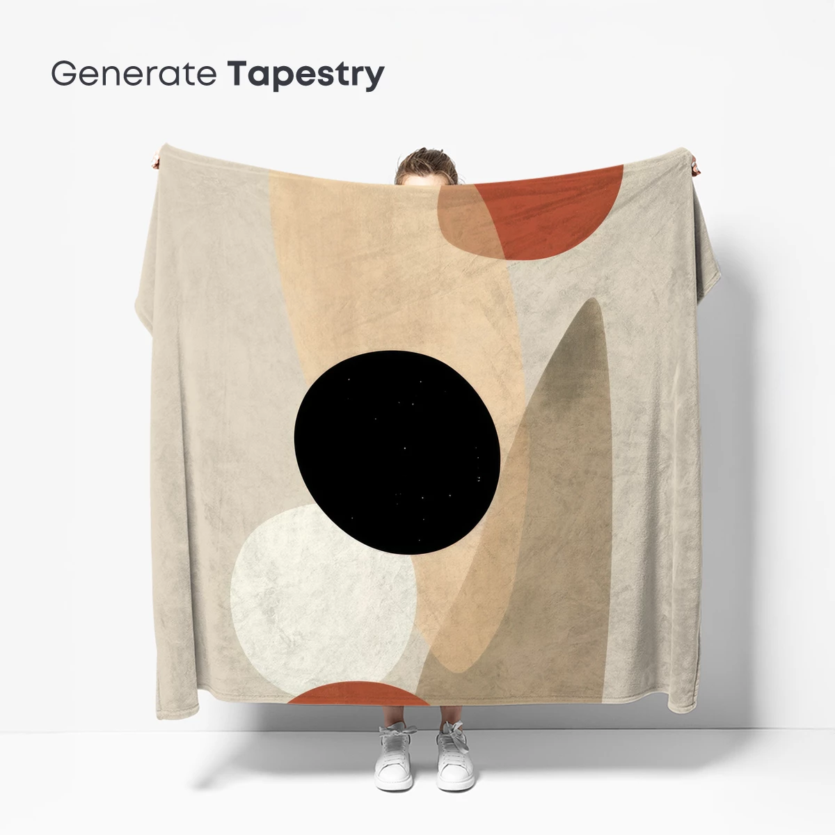 Abstract Harmony: Geometric Elegance in Neutral Tones - Image 5