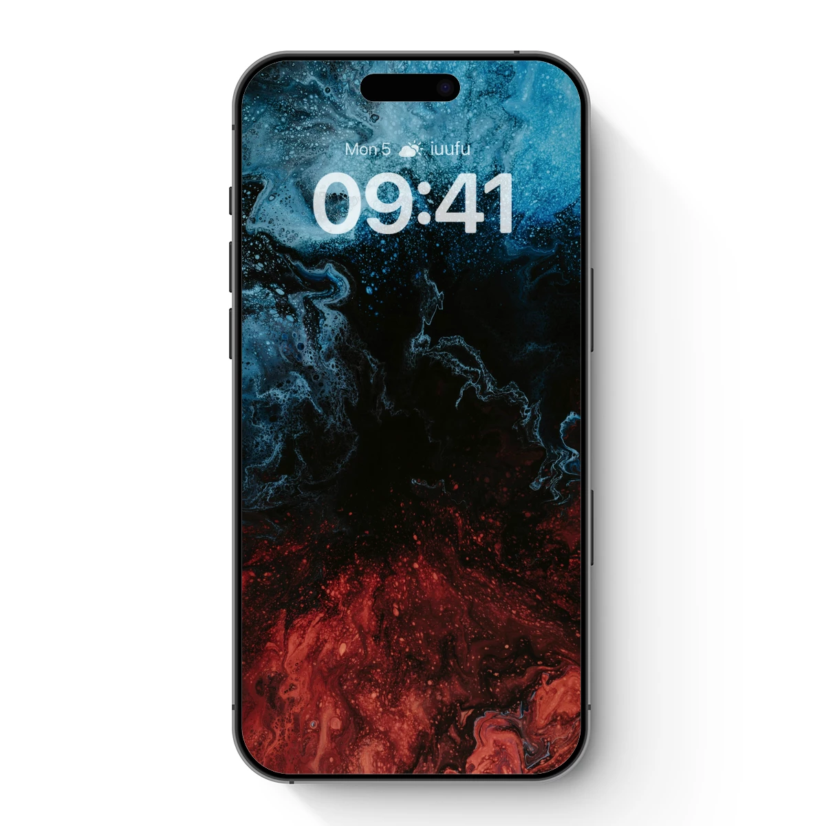 Cosmic Inferno: Abstract Fusion of Fire and Ice