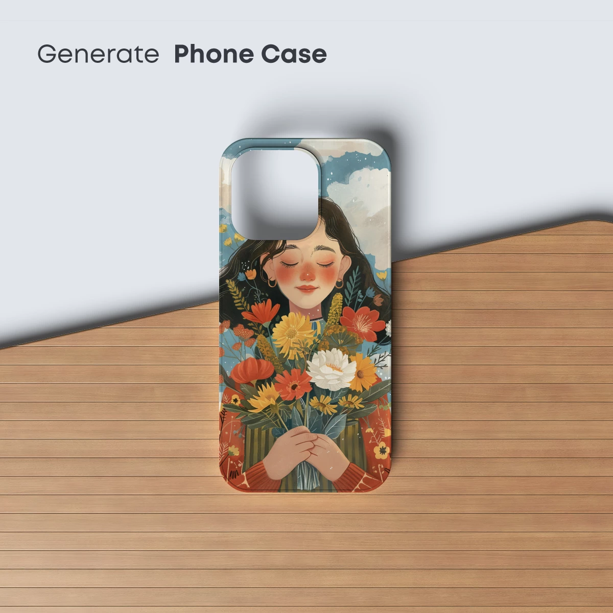 Bouquet Bliss: Floral Embrace in Whimsical Artistry - Image 3