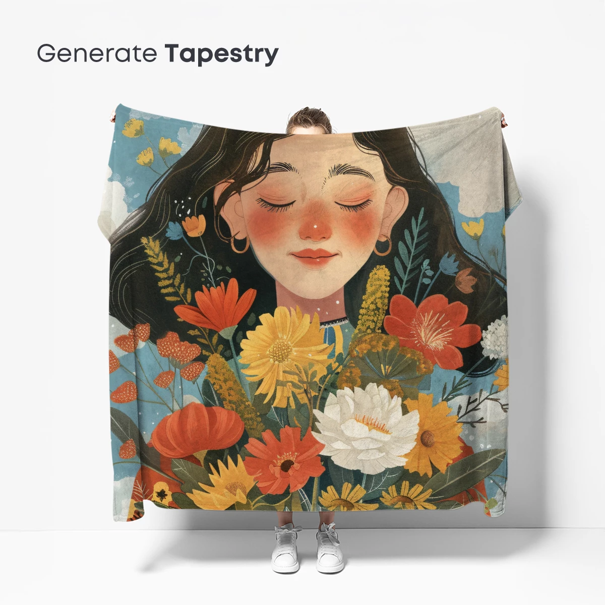 Bouquet Bliss: Floral Embrace in Whimsical Artistry - Image 5