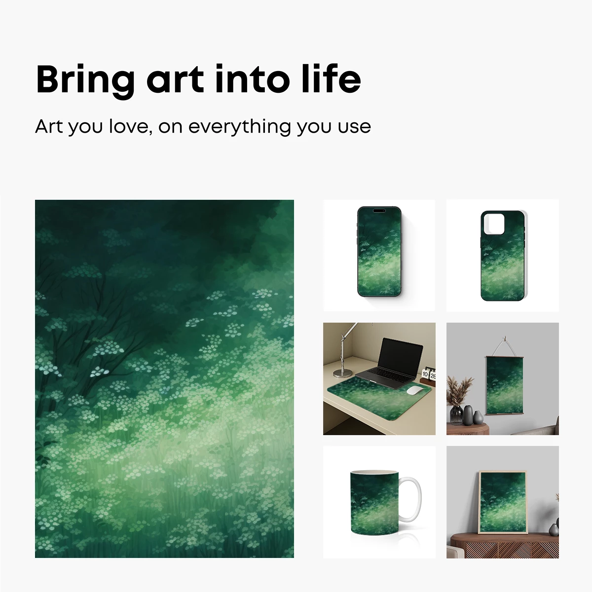 Enchanted Forest Whisper: Ethereal Floral Mist - Image 2