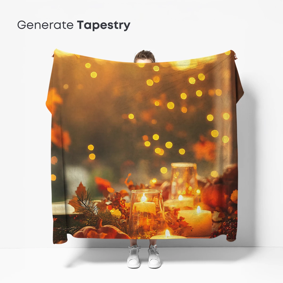 Autumnal Glow: Festive Table at Sunset - Image 5