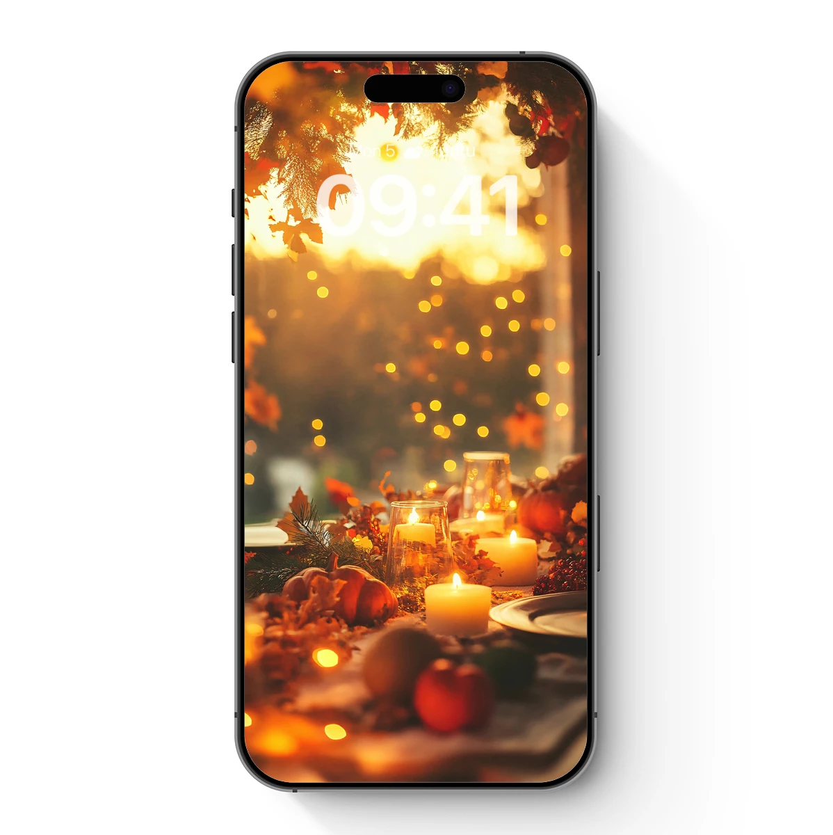 Autumnal Glow: Festive Table at Sunset