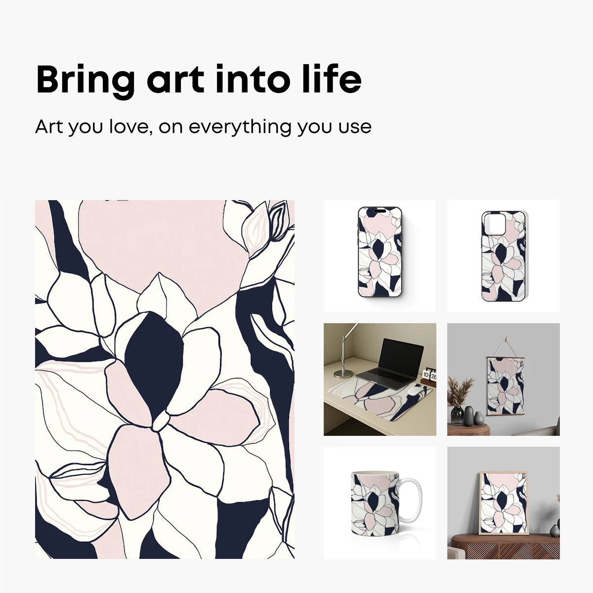 Abstract Floral Elegance: Modern Petal Artistry - Image 2