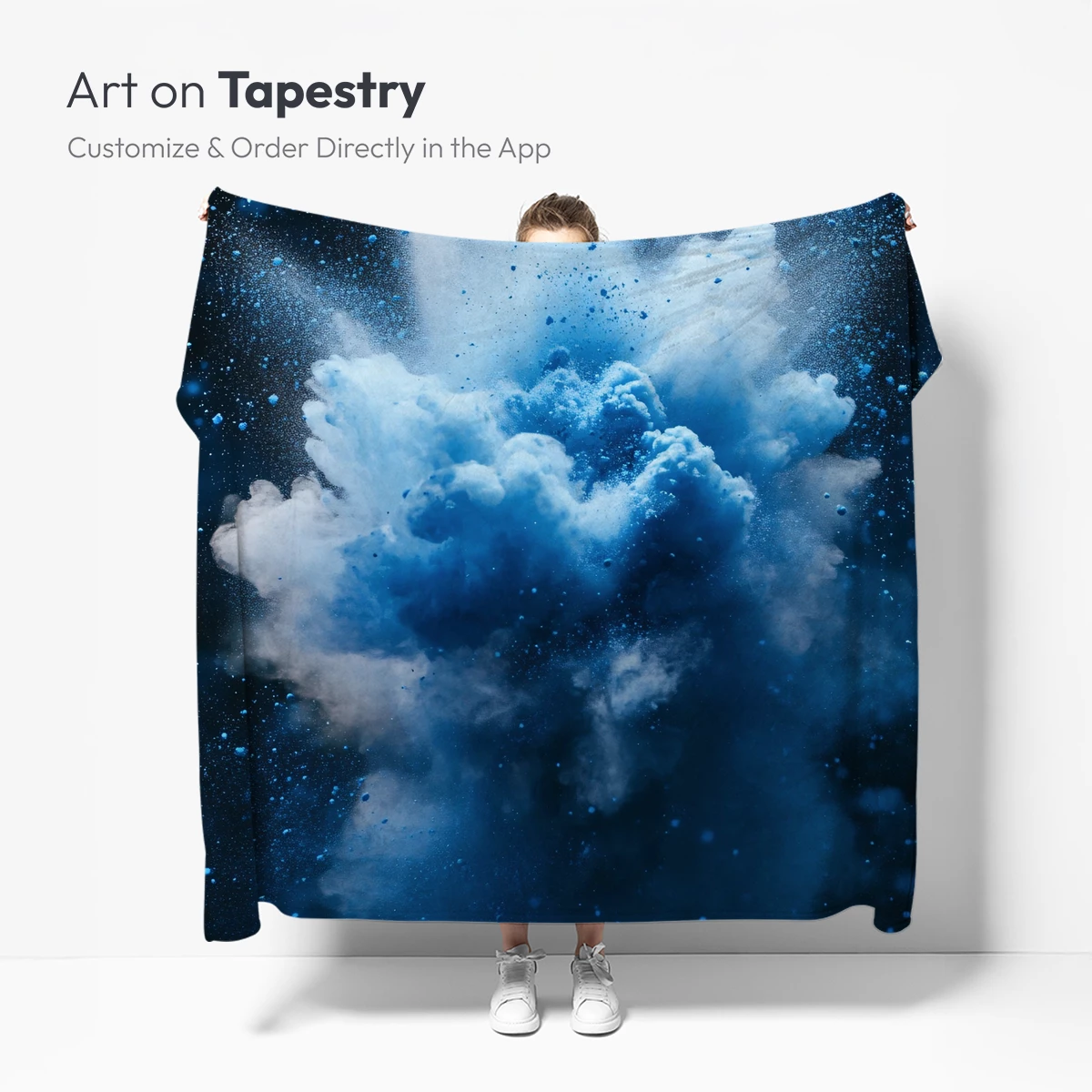 Blue Powder Explosion: Dynamic Cloud Burst - Image 5