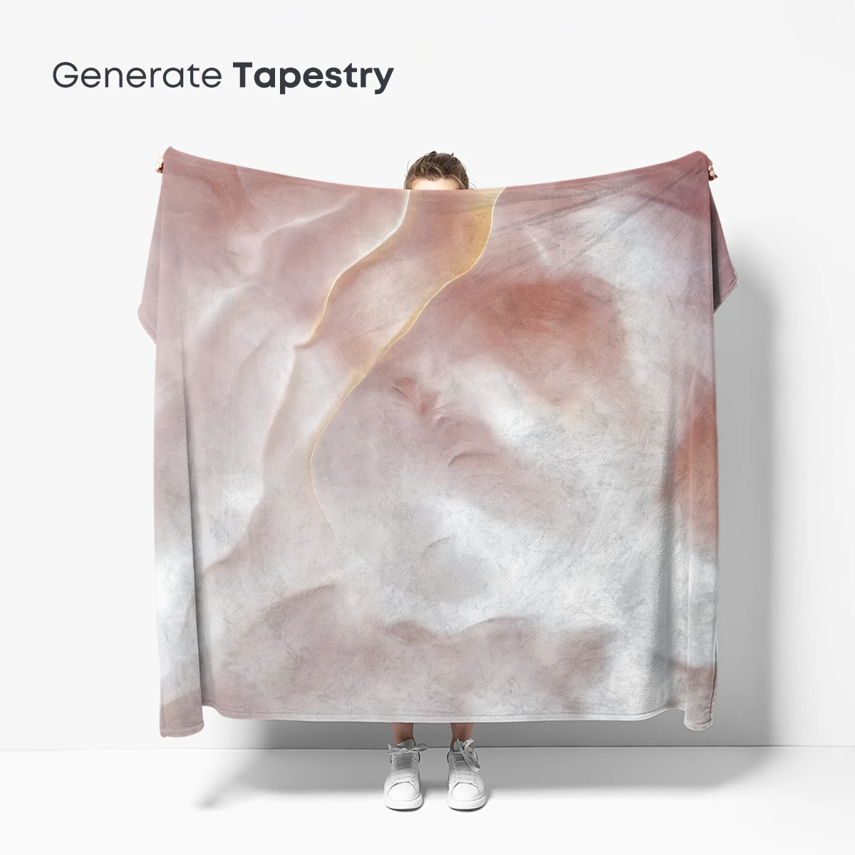 Desert Mirage: Wavy Sands in Pastel Hues - Image 5