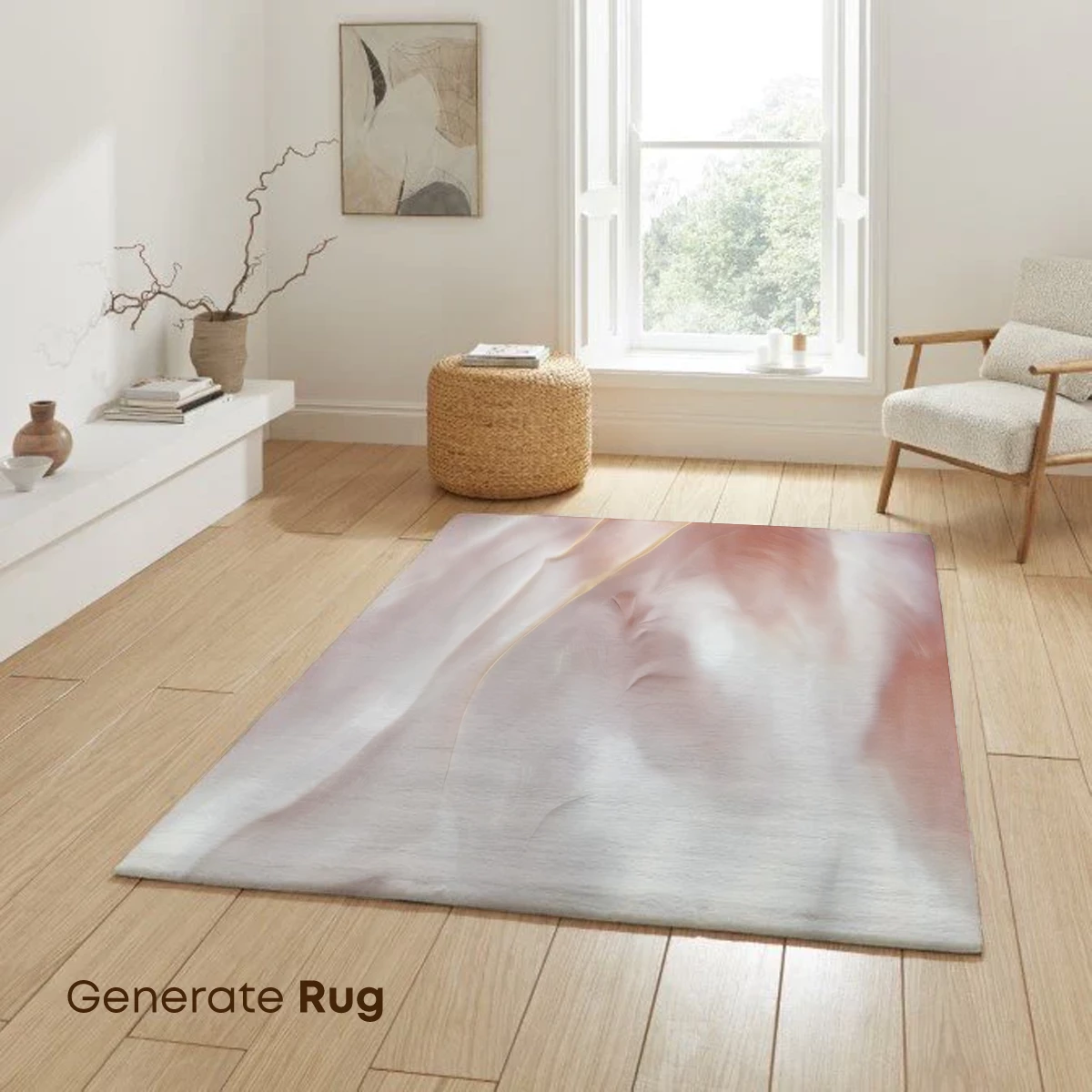 Desert Mirage: Wavy Sands in Pastel Hues - Image 6