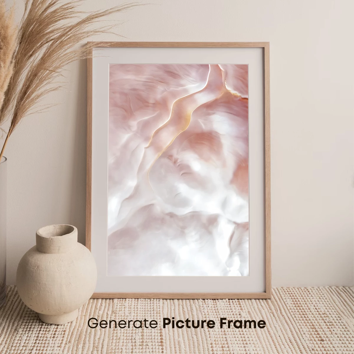 Desert Mirage: Wavy Sands in Pastel Hues - Image 7