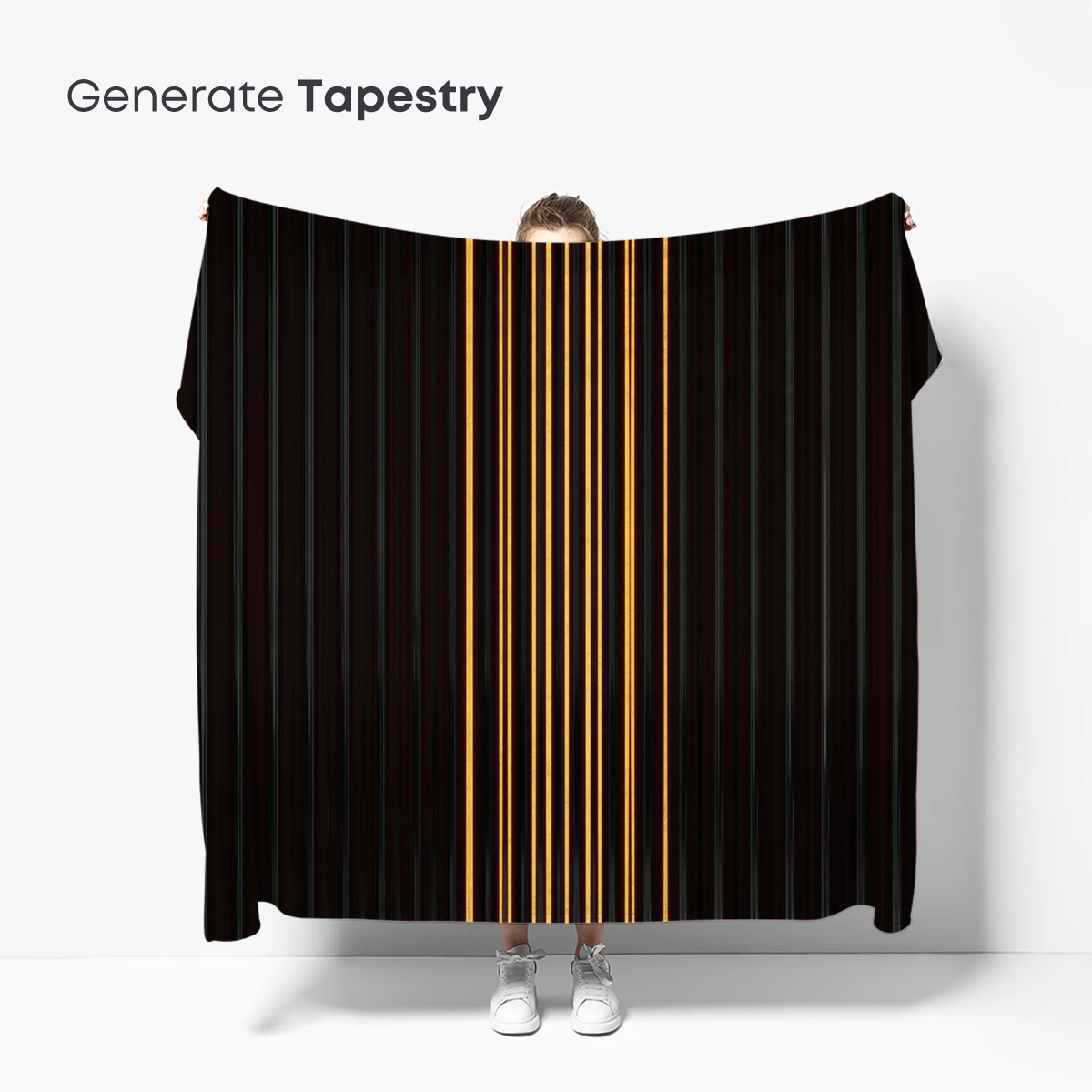 Golden Threads in Shadow: A Modern Abstract Symphony - Image 5
