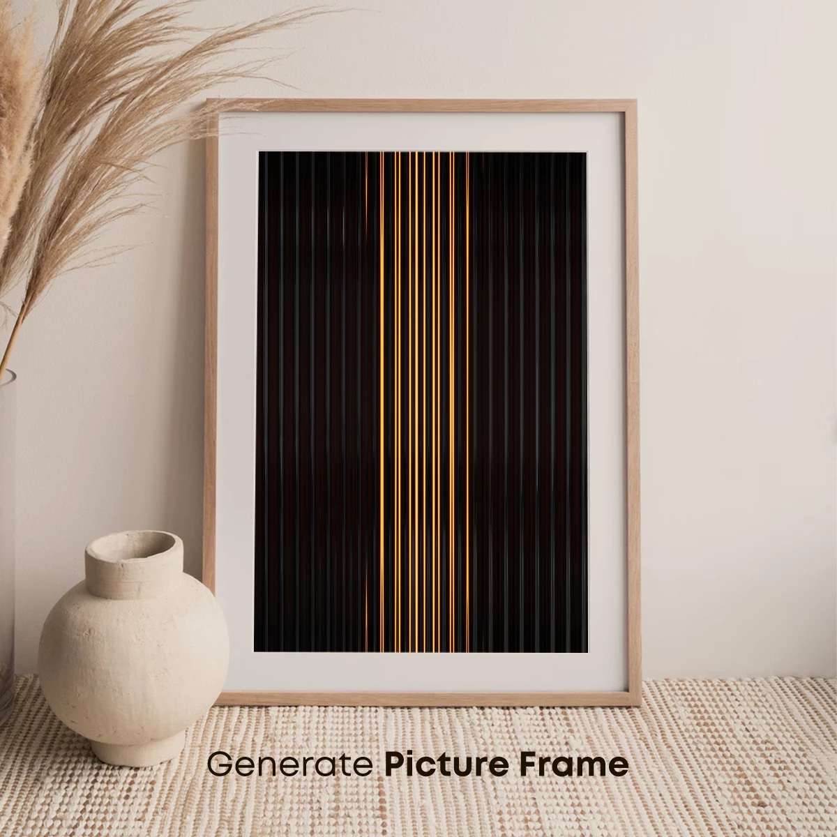 Golden Threads in Shadow: A Modern Abstract Symphony - Image 7