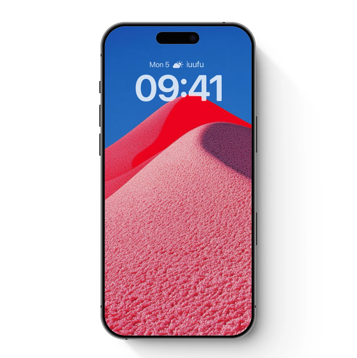 Crimson Dunes Under Azure Skies