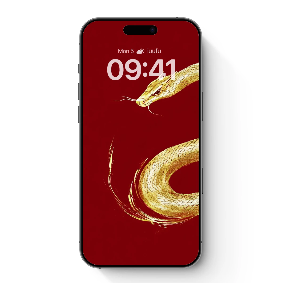 Golden Serpent in Crimson: Mythic Elegance Unveiled