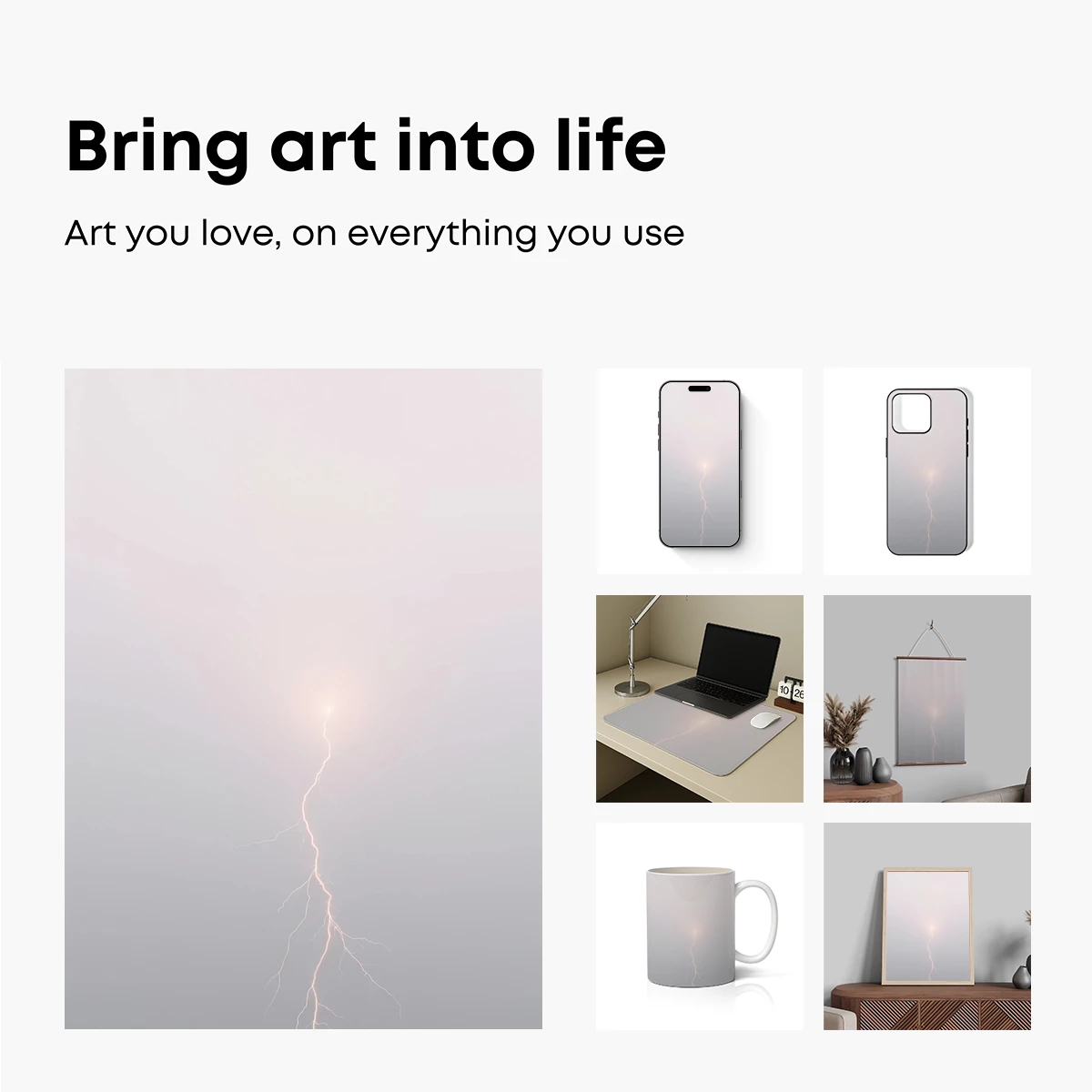 Electric Zen: Lightning in Mist - Image 2