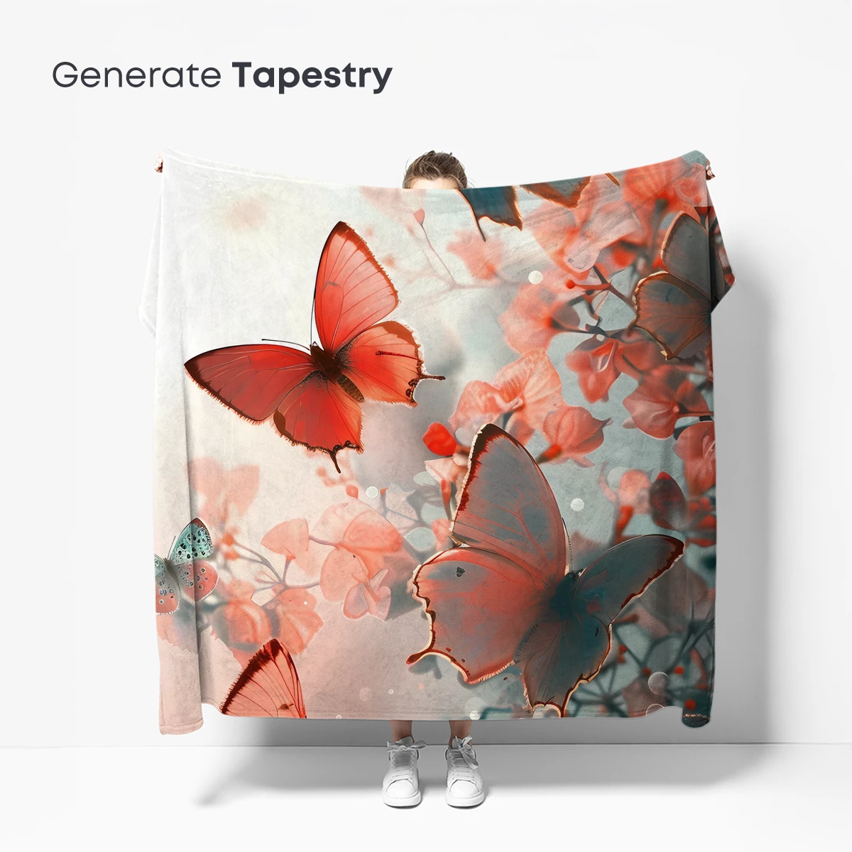 Butterfly Symphony in Pastel Bloom - Image 5
