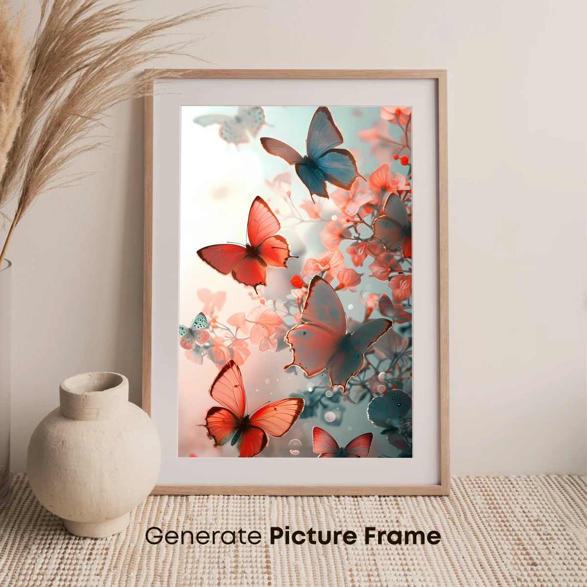 Butterfly Symphony in Pastel Bloom - Image 7