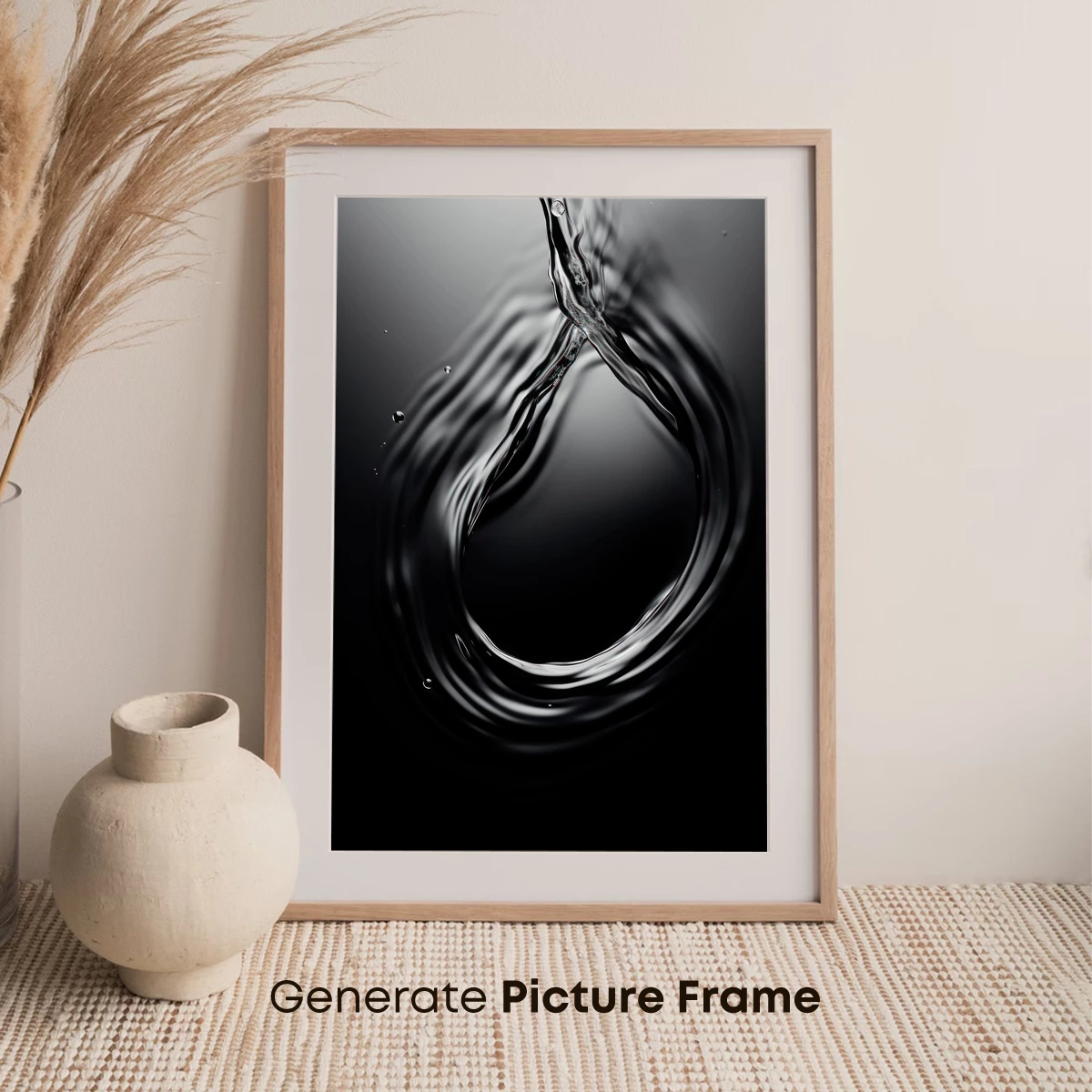 Elegant Water Whirl: Abstract Flow Dynamics - Image 7