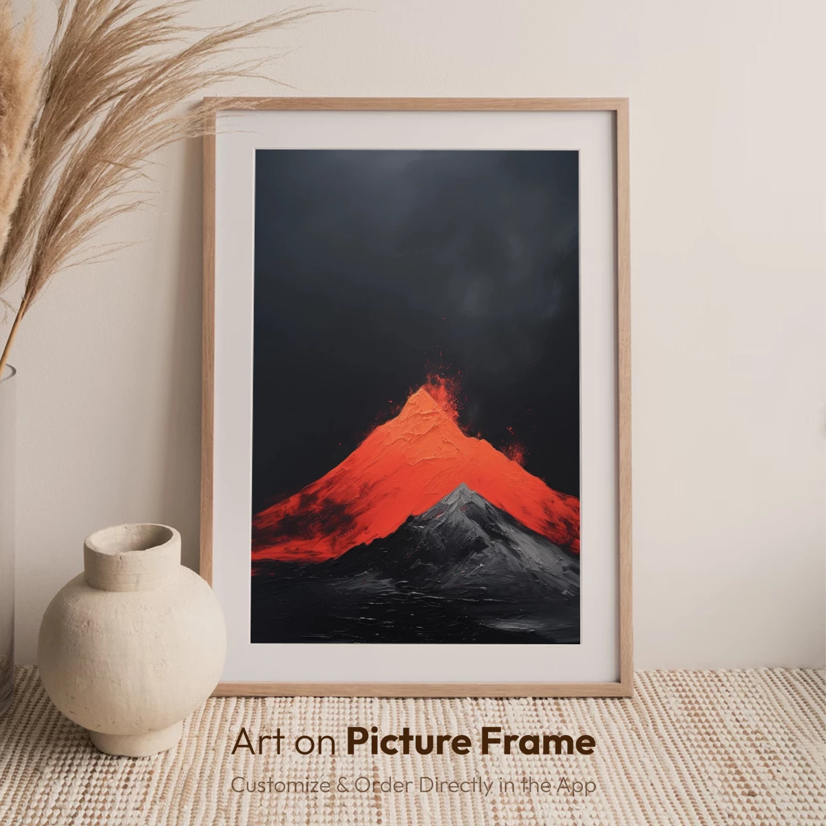 Erupting Inferno: Volcanic Majesty in Scarlet and Shadow - Image 6