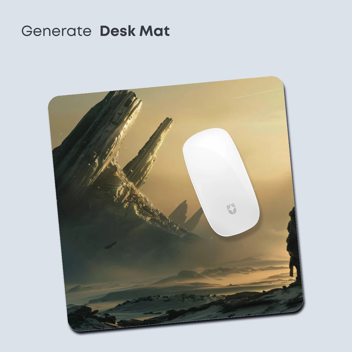 Desert Wanderers at Dusk: Futuristic Ruins - Image 4