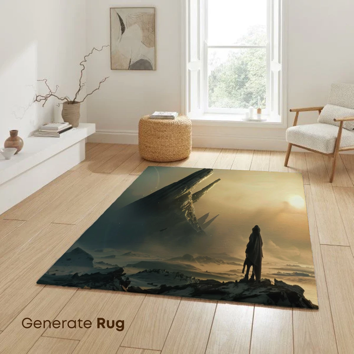 Desert Wanderers at Dusk: Futuristic Ruins - Image 6