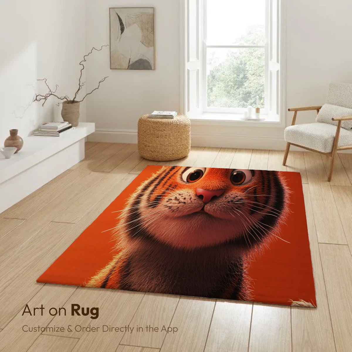 Cuddly Tiger Cub and Tiny Friend: Whimsical Cartoon Adventure - Image 6