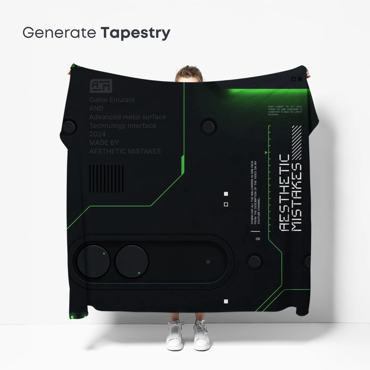 Cybernetic Interface: Neon Green Tech Aesthetics - Image 5