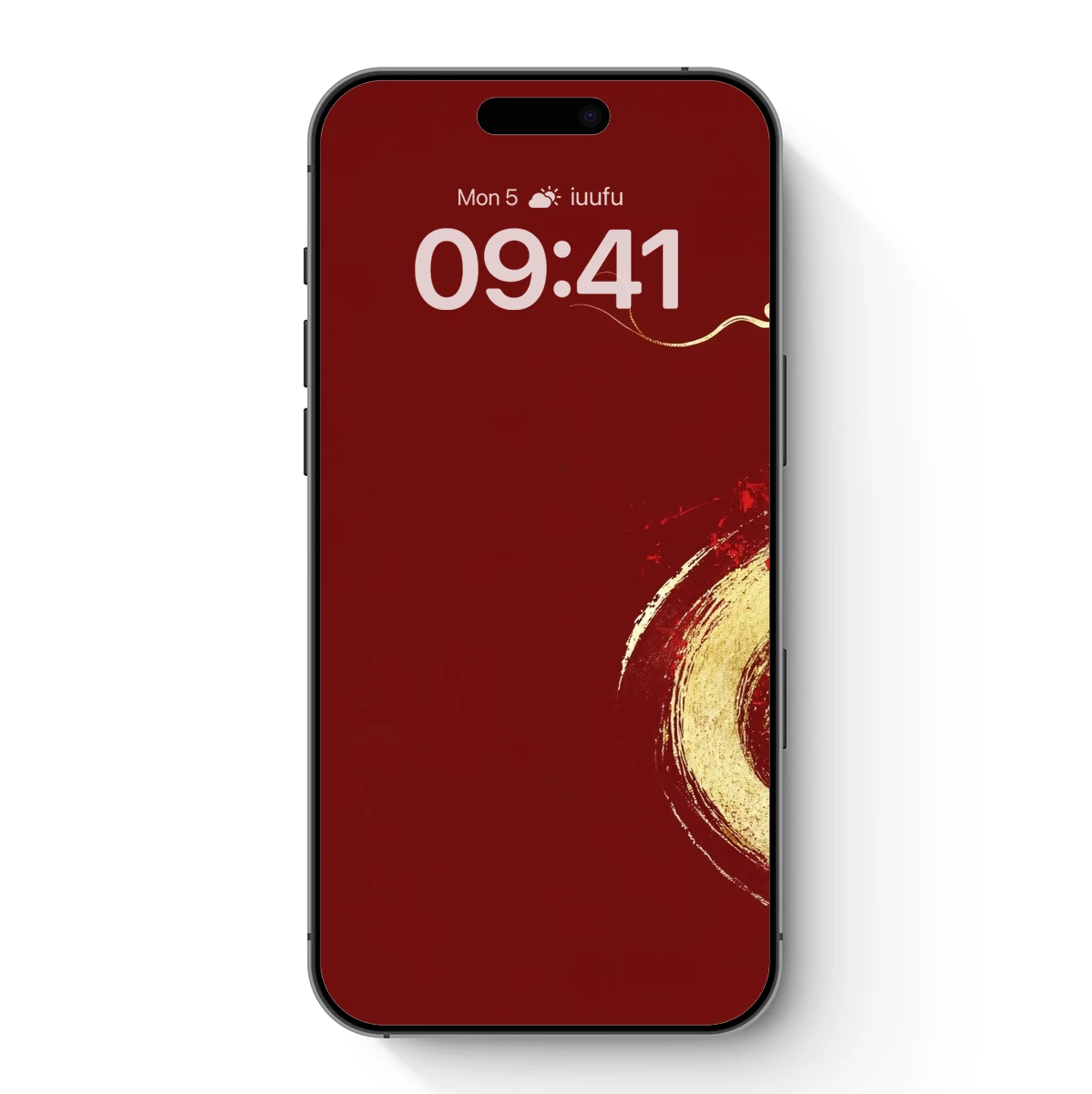 Golden Dragon's Elegance on Crimson Canvas