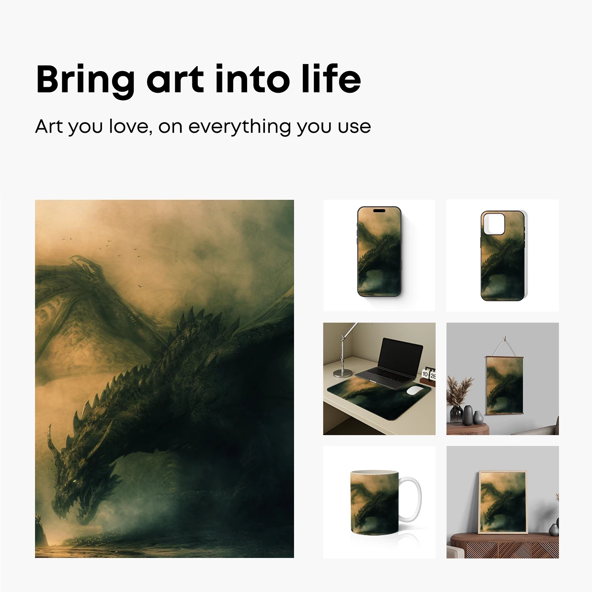 Epic Dragon Encounter: Misty Forest Fantasy - Image 2