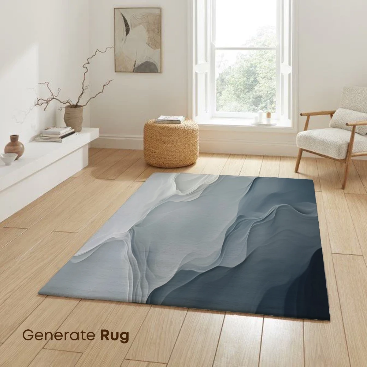 Ethereal Flow: Abstract Waves in Monochrome - Image 6