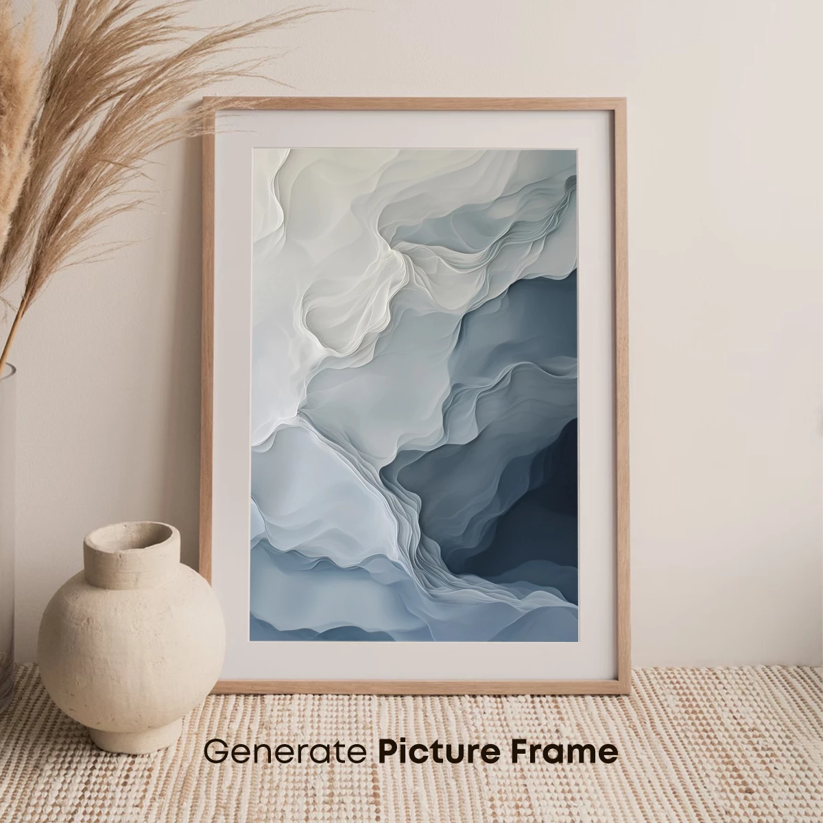 Ethereal Flow: Abstract Waves in Monochrome - Image 7