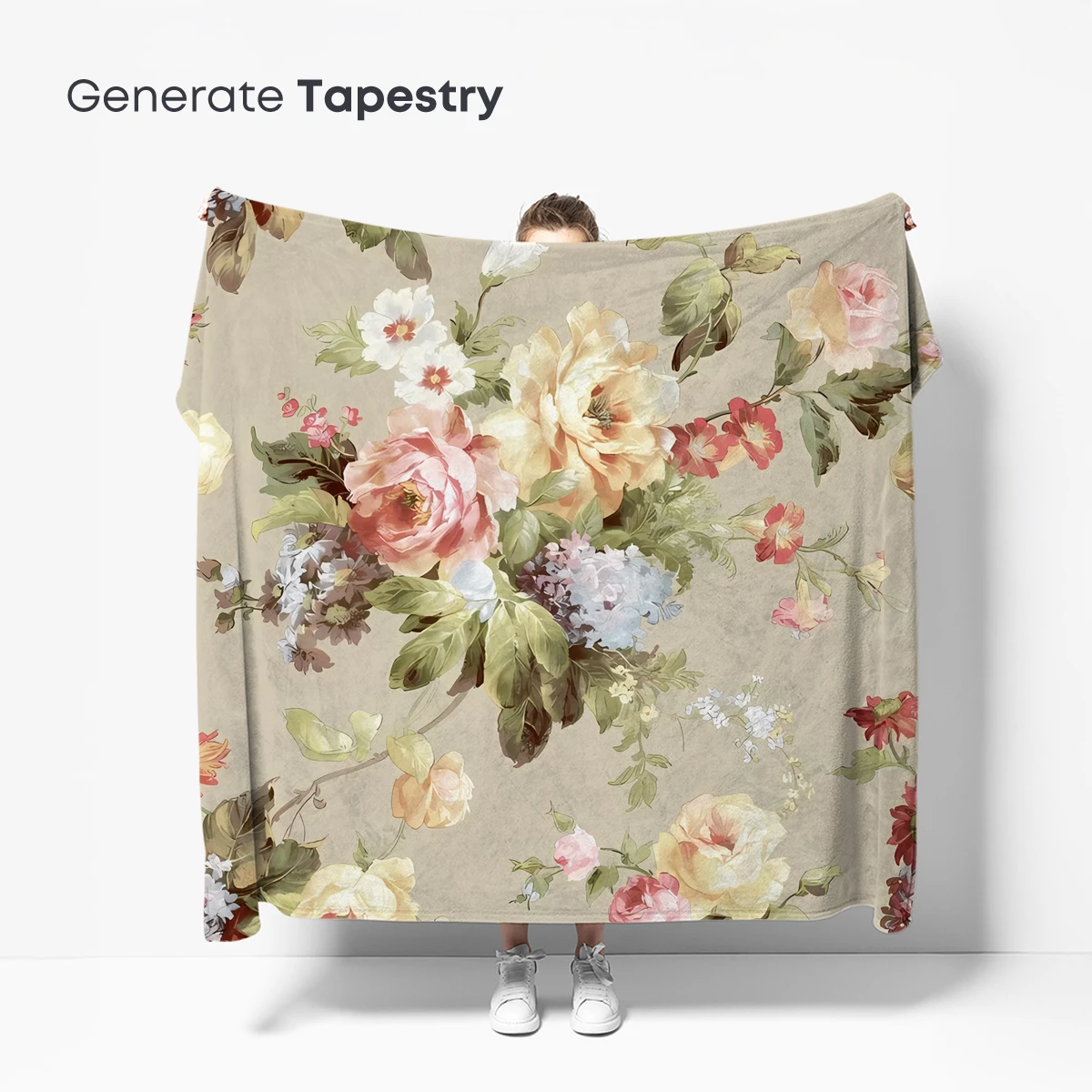 Elegant Floral Symphony in Pastel Hues - Image 5