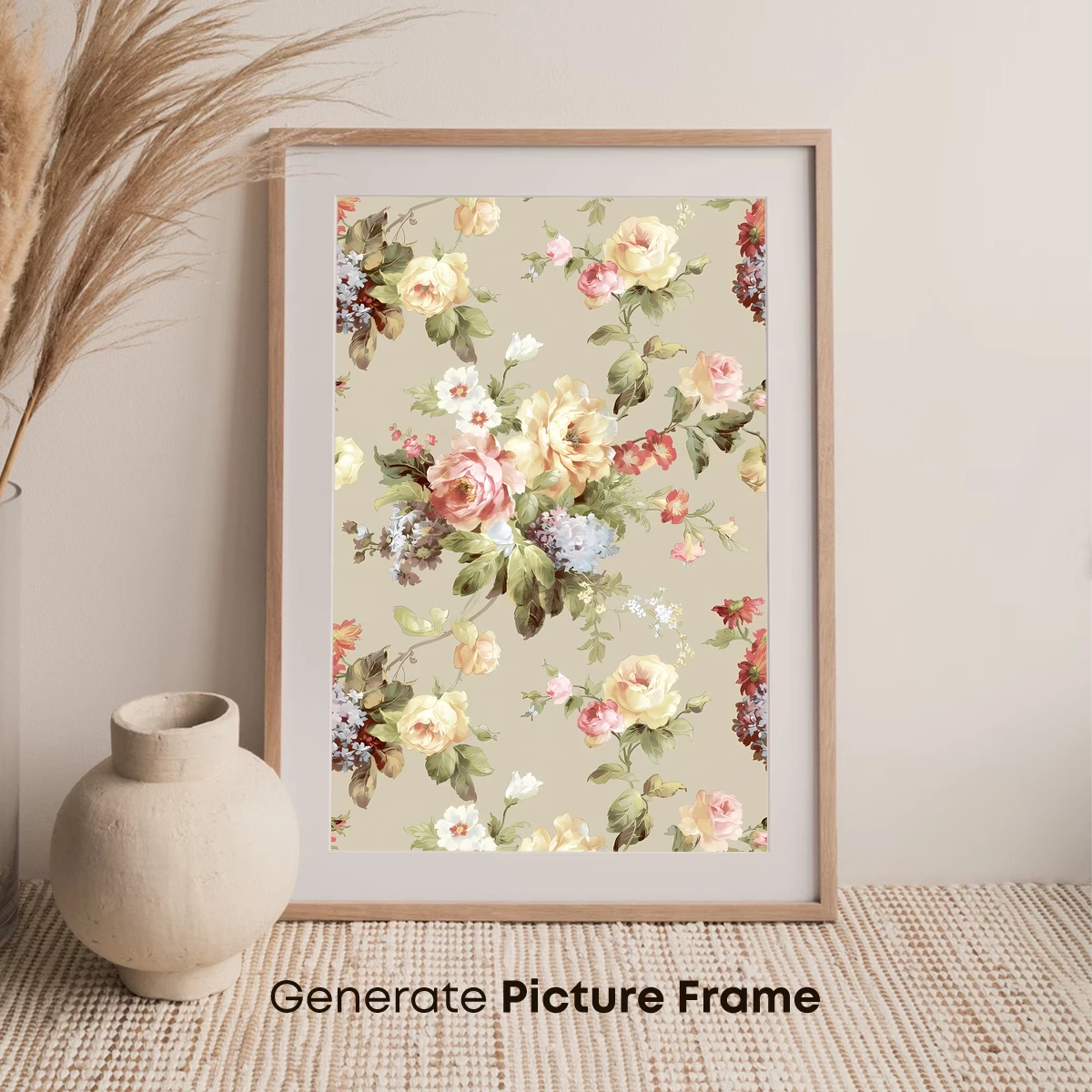 Elegant Floral Symphony in Pastel Hues - Image 7