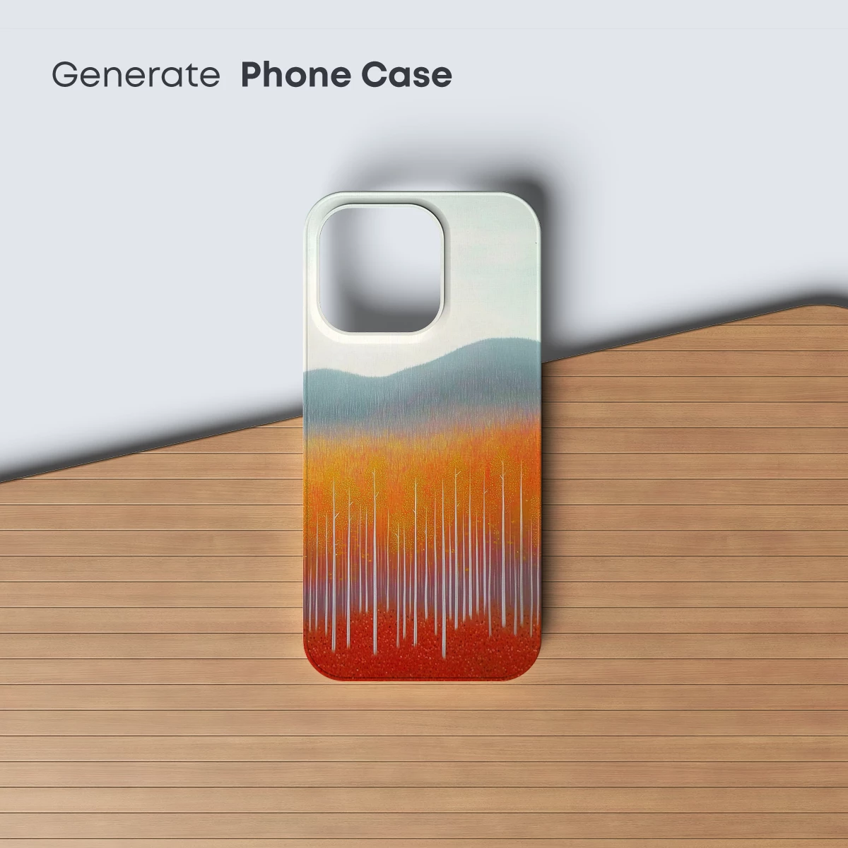 Autumnal Forest Symphony: Minimalist Landscape Art - Image 3