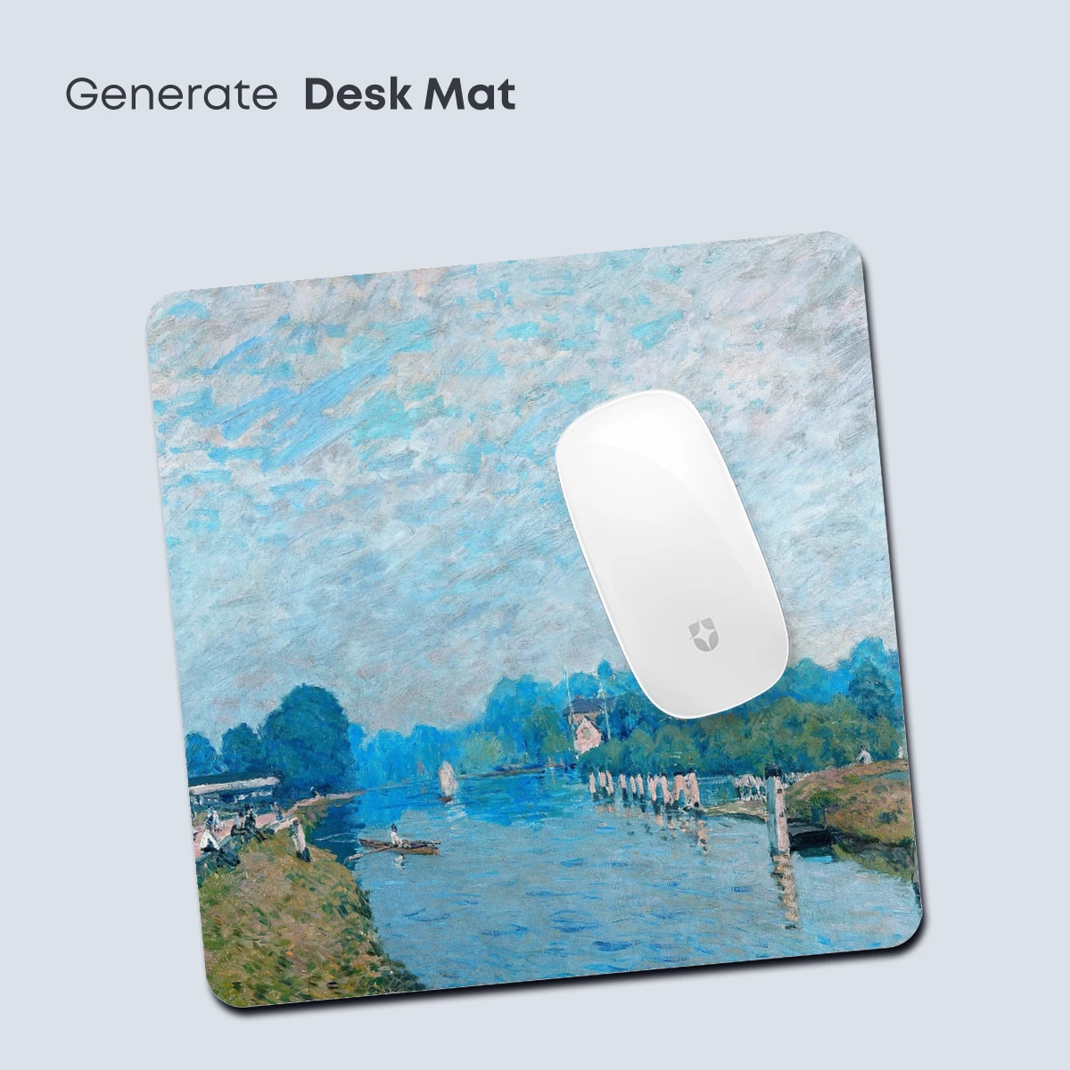 Impressionist River Serenity: Monet's Waterway Harmony - Image 4