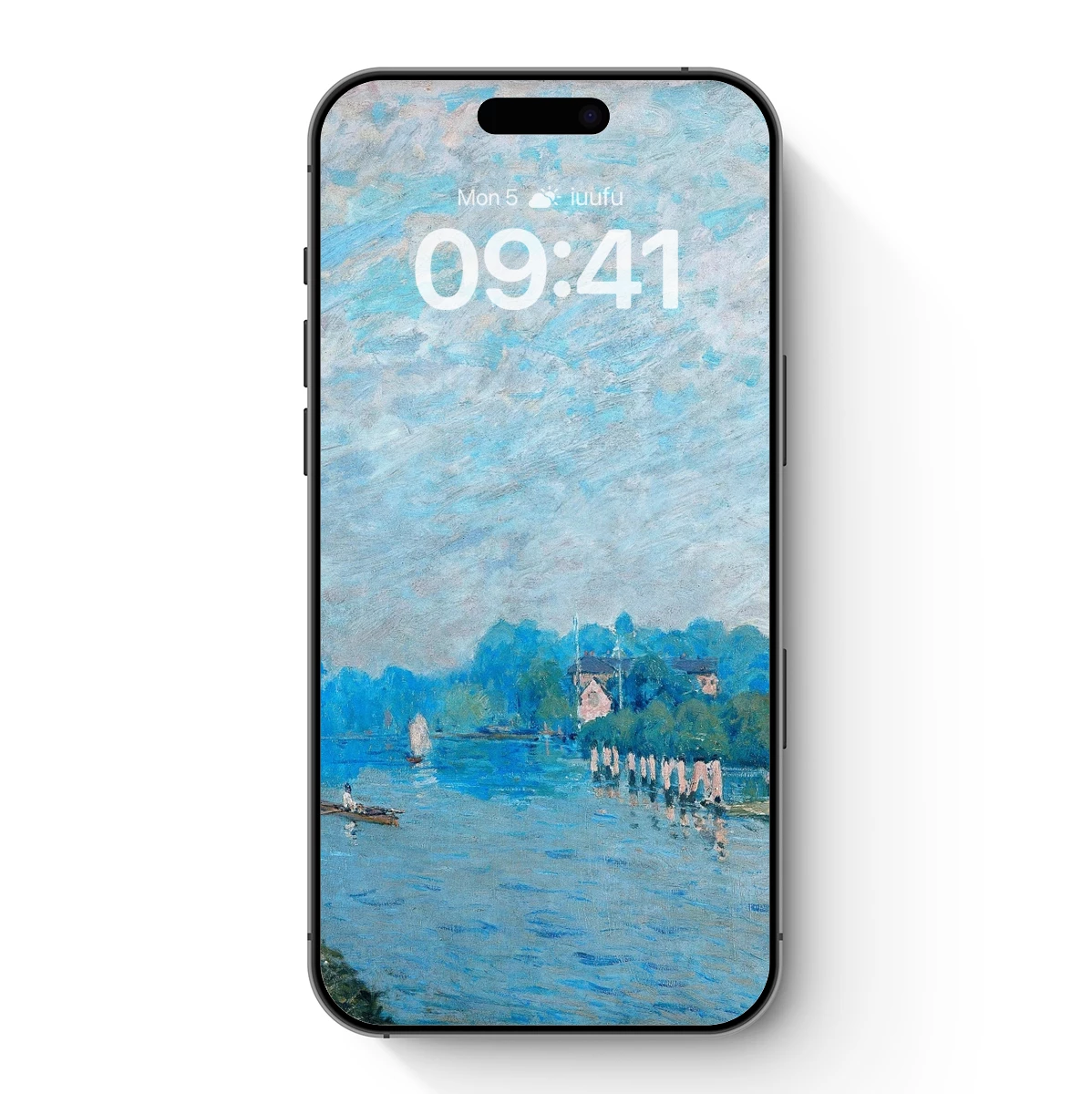 Impressionist River Serenity: Monet's Waterway Harmony