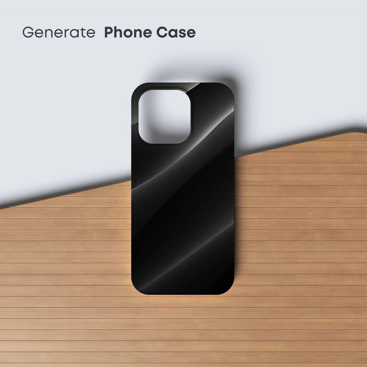 Elegant Shadows: Monochrome Wave Artistry - Image 3