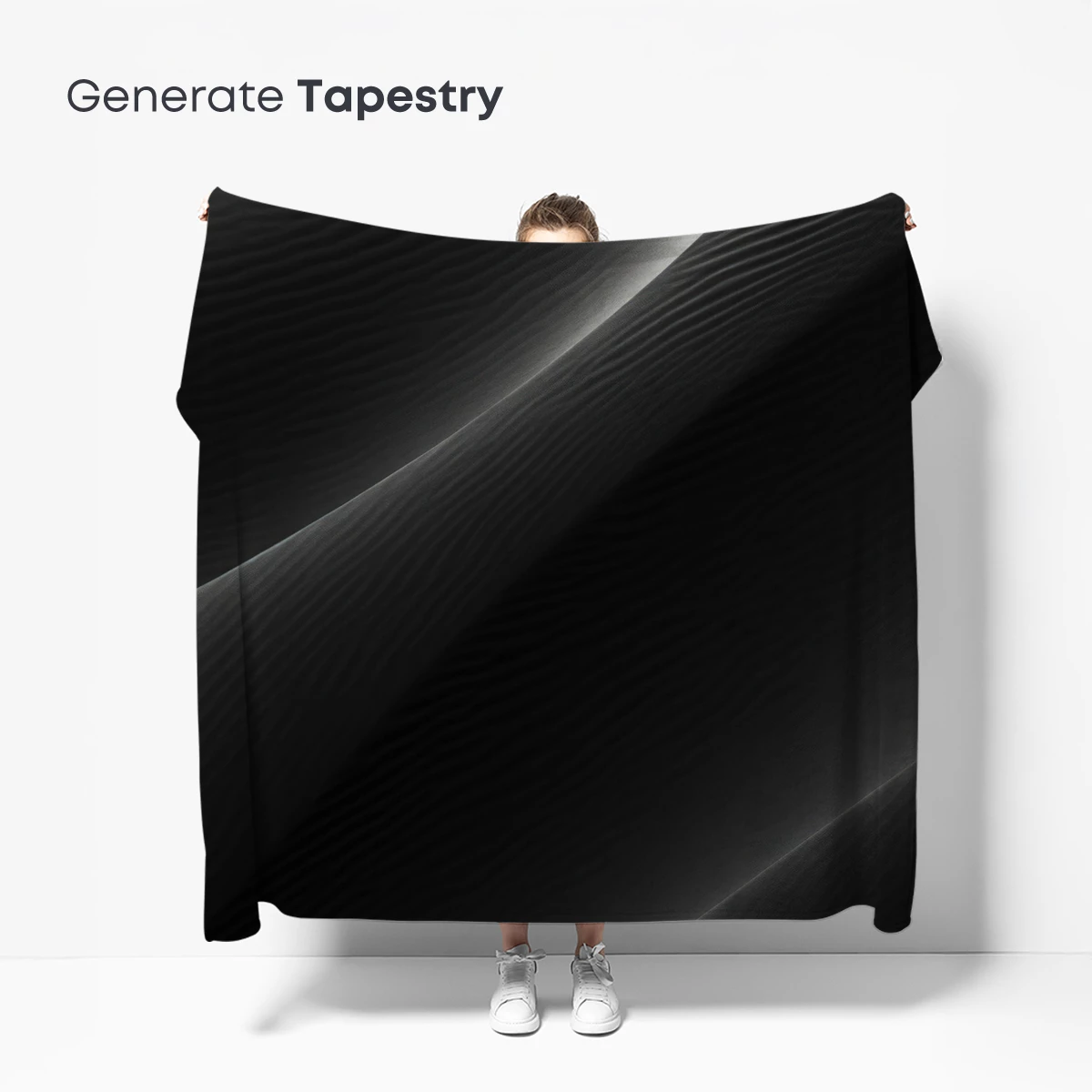 Elegant Shadows: Monochrome Wave Artistry - Image 5