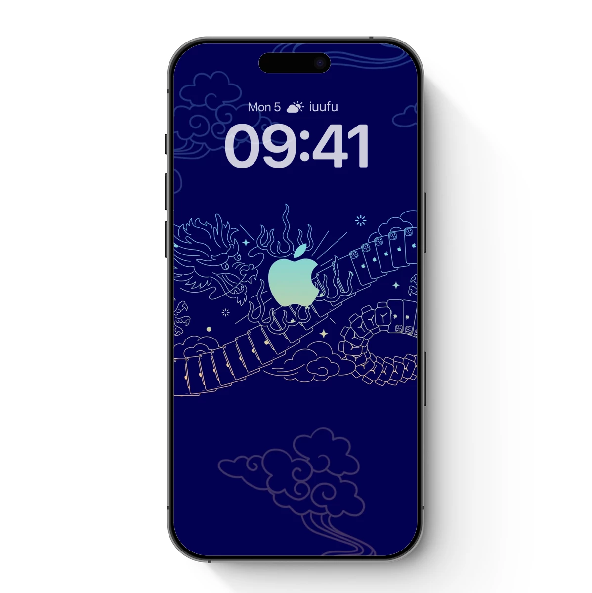 Apple-Headed Dragon: Mythical Tech Fusion Art