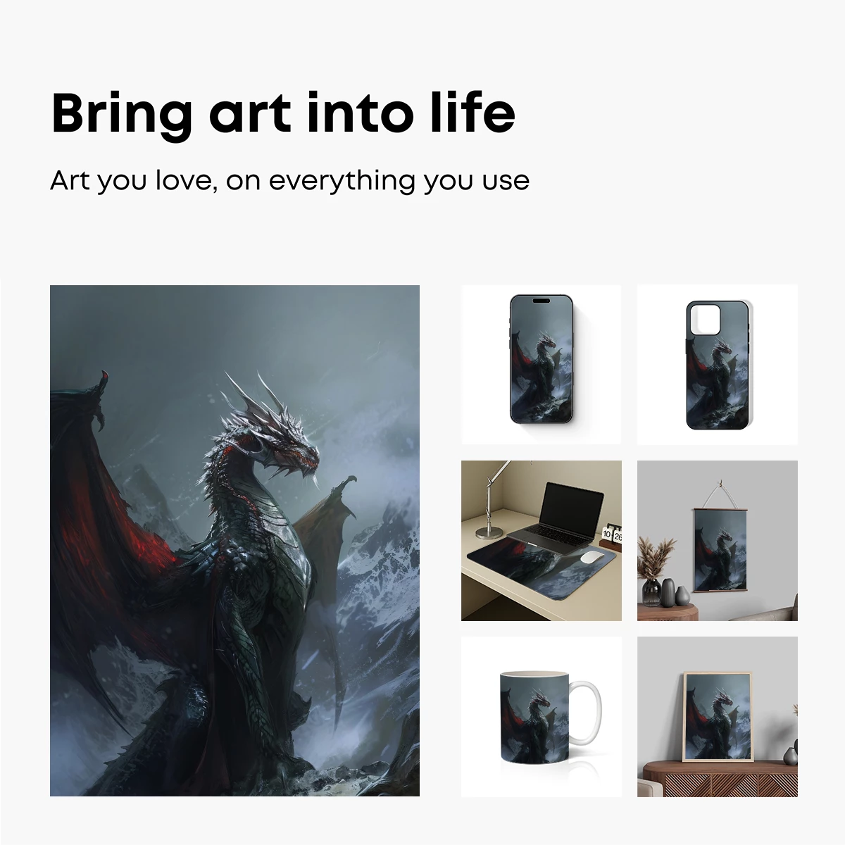 Eternal Dragon in Misty Mountains - Image 2