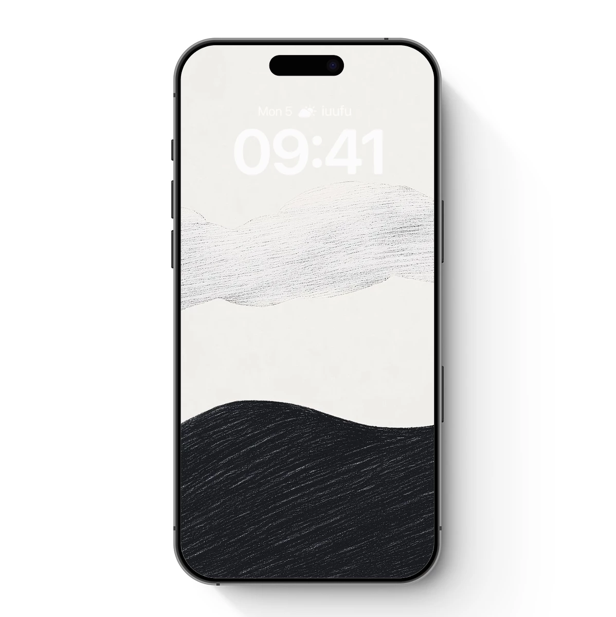 Ethereal Horizon: Minimalist Cloud and Shadow Landscape