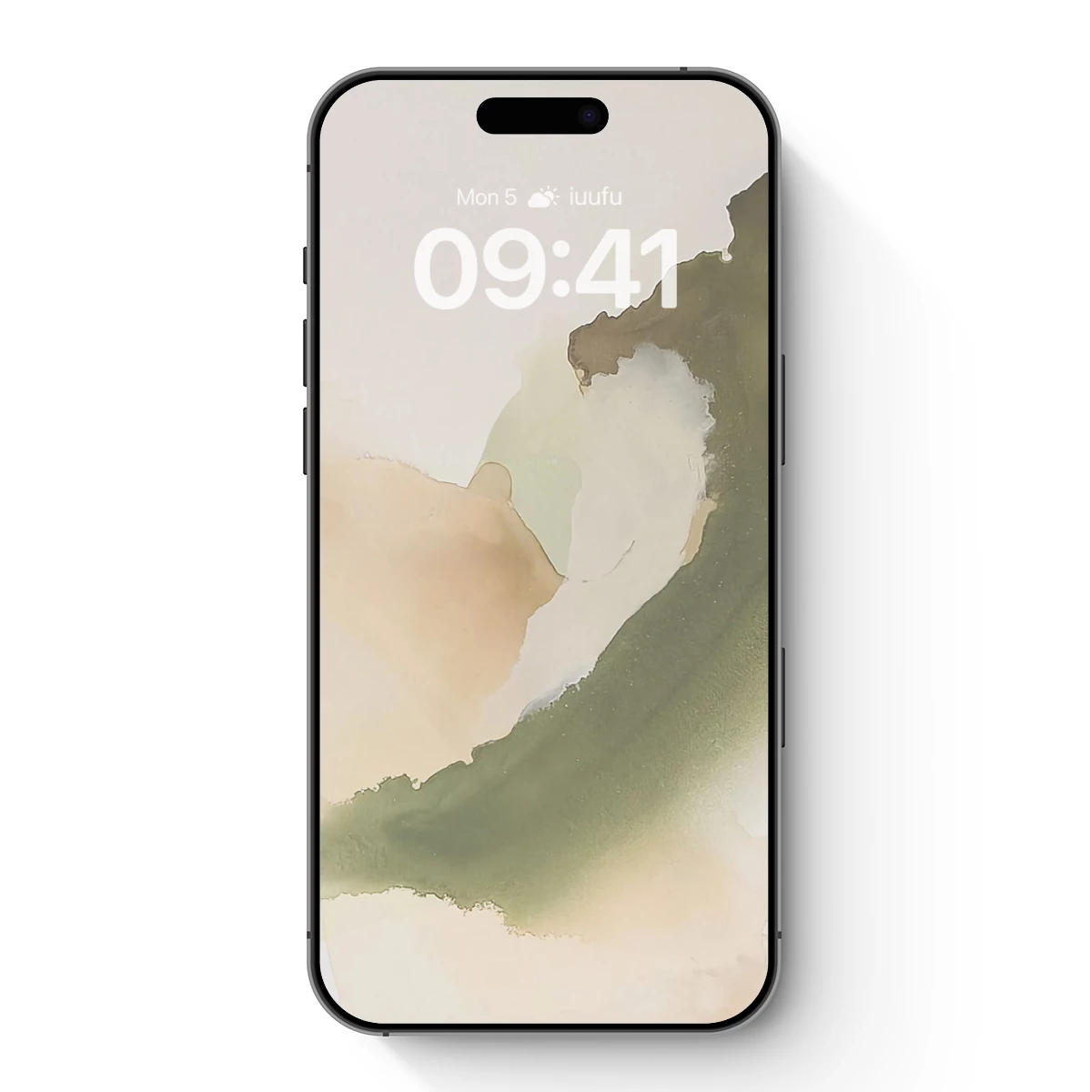 Abstract Watercolor Fusion: Earthy Tones Merge