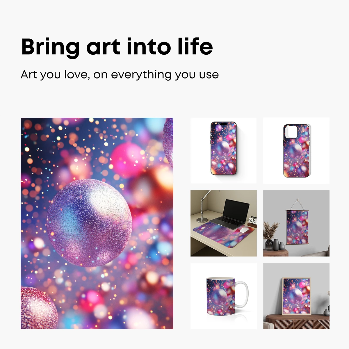 Glimmering Spheres in Cosmic Dust